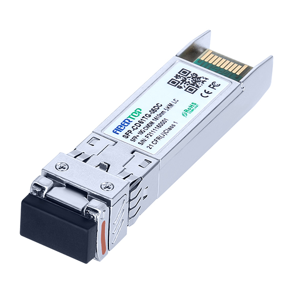 Модуль приемопередатчика FIBERTOP 10G CWDM SFP+ 1590nm~1610nm 5km LC DOM