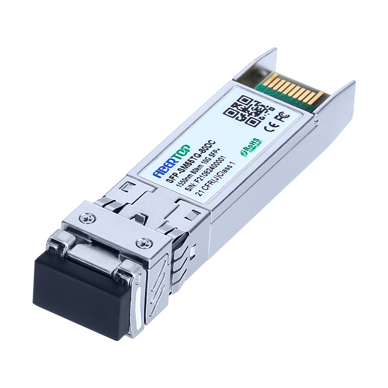 Ubiquiti® UF-SM80-10G-совместимый 10GBase-ZR SFP+ трансивер SMF 1550 нм 80 км LC DOM