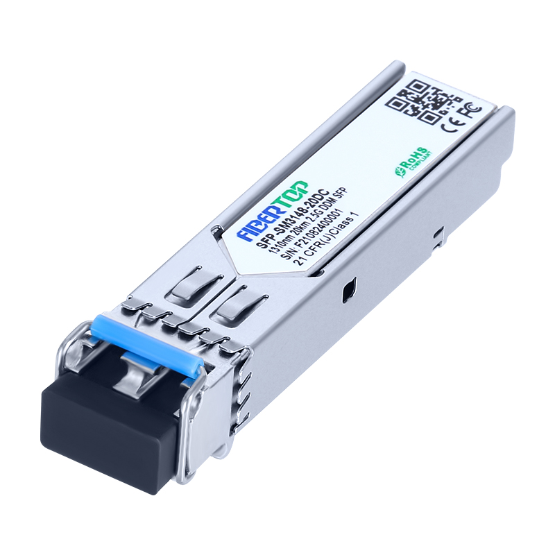 Cisco® ONS-SI-2G-I1 Совместимый 2.5G SFP Промышленный приемопередатчик SMF 1310nm 20km LC DOM