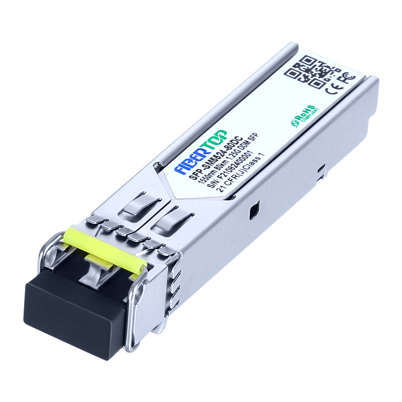 Cisco® GLC-ZX-SM Совместимый приемопередатчик 1000Base-ZX SFP SMF 1550nm 80km LC DOM