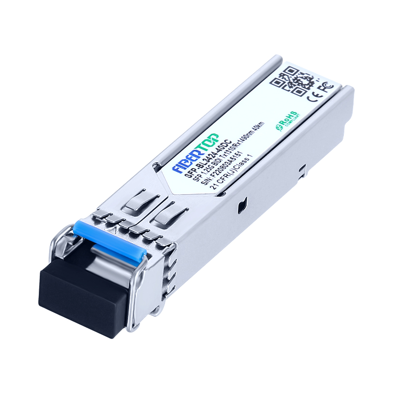 HW® LE2MGSC40DE0 Совместимый 1000Base-BX-U BIDI SFP трансивер SMF 1310nm Tx/1490nm Rx 40km Single LC DOM