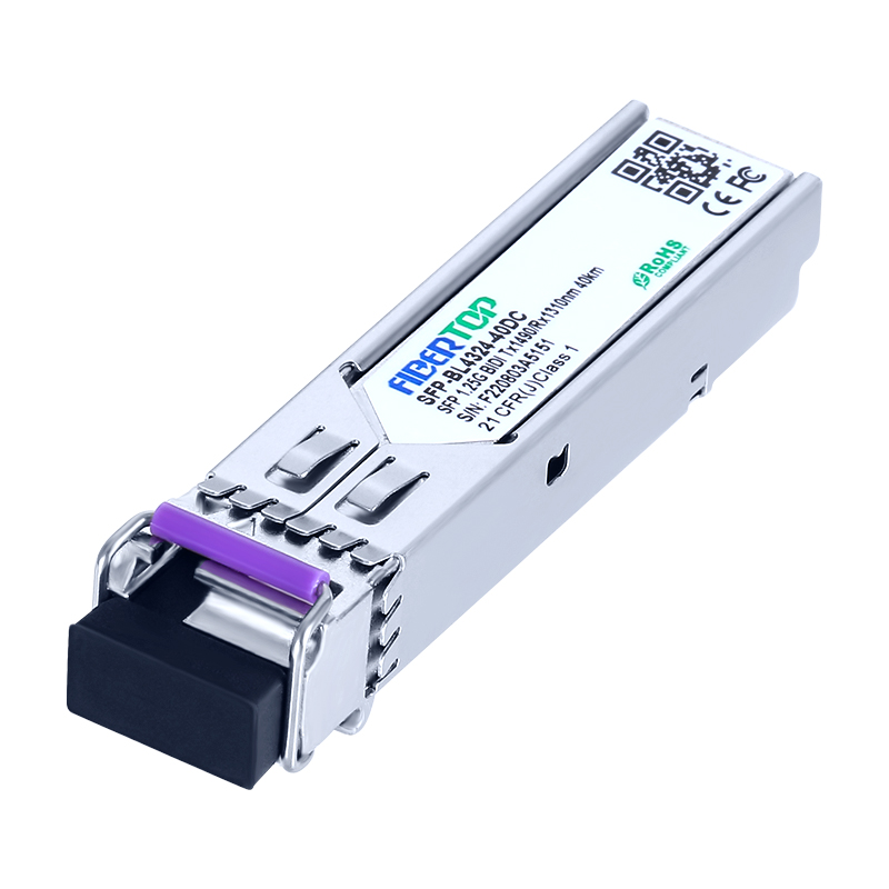 HW® LE2MGSC40ED0 Совместимый 1000Base-BX-D BIDI SFP трансивер SMF 1490nm Tx/1310nm Rx 40km Single LC DOM