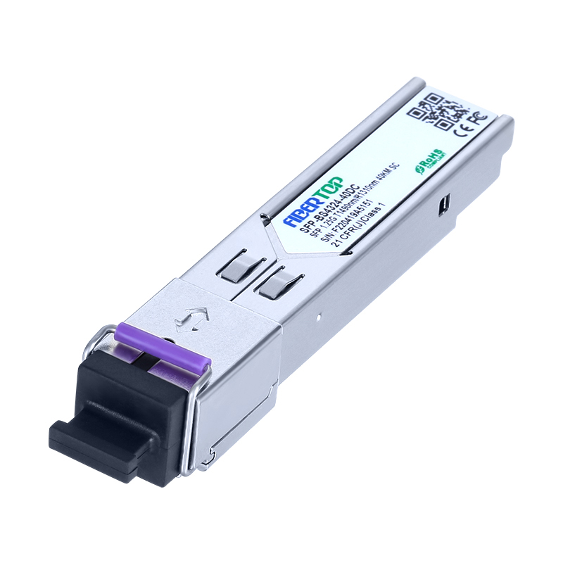 1.25G SFP BIDI 1000BASE-BX 40km SC Transceiver Module