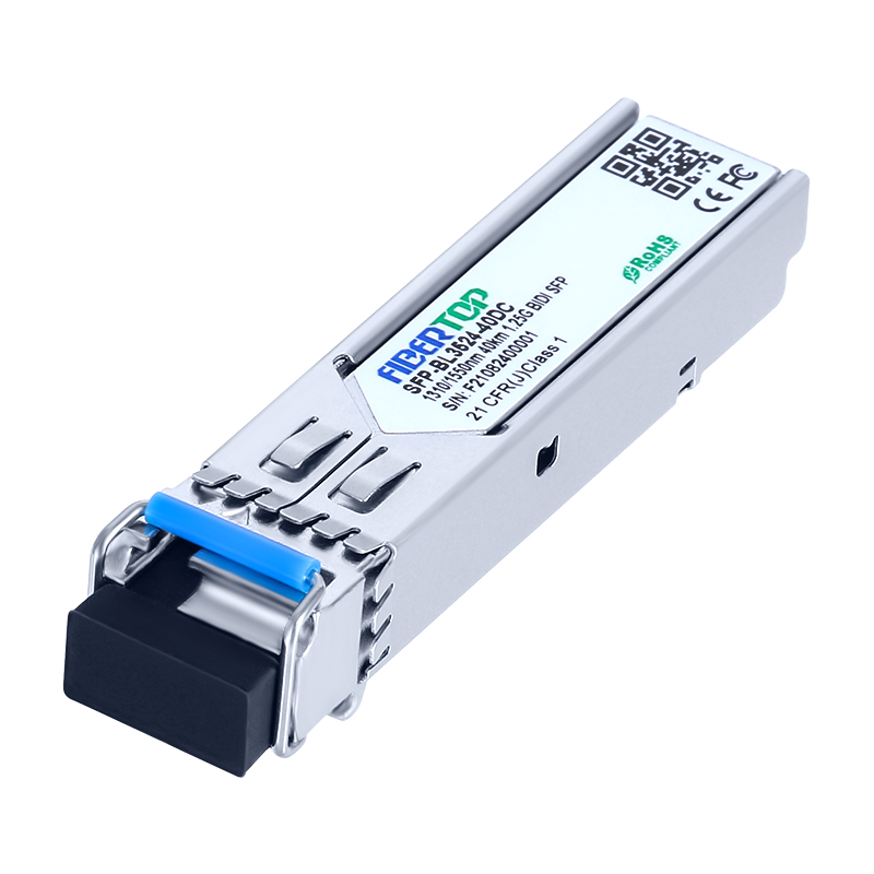 Cisco® GLC-BX40-U-совместимый приемопередатчик 1000Base-BX SFP (SMF, 1310nmTx/1550nmRx, 40 км, LC, DOM)