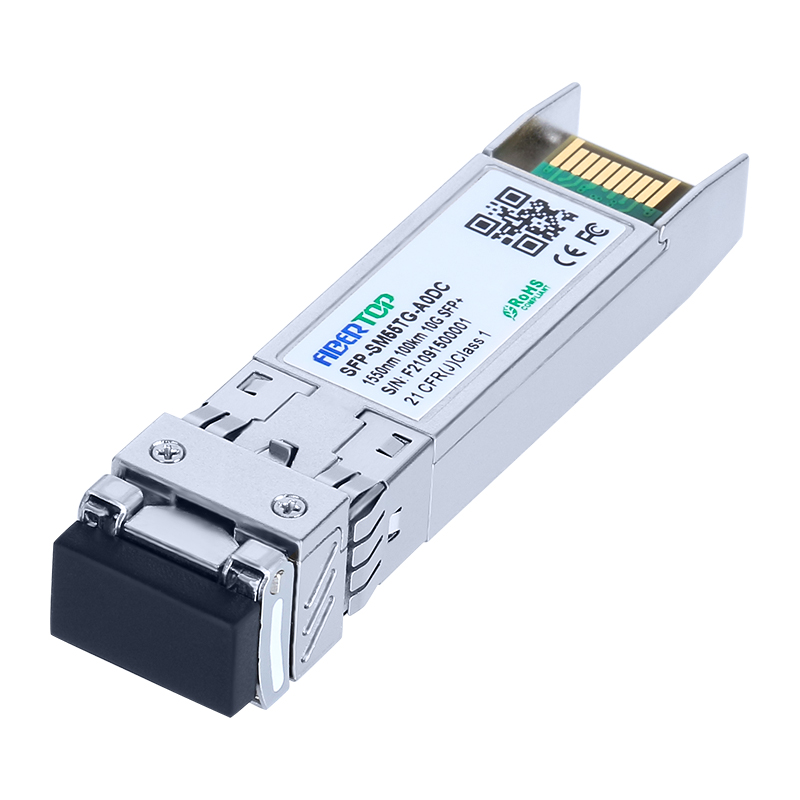 Совместимый с Mellanox трансивер 10GBase-ZR SFP+ SMF 1550 нм 100 км LC DOM