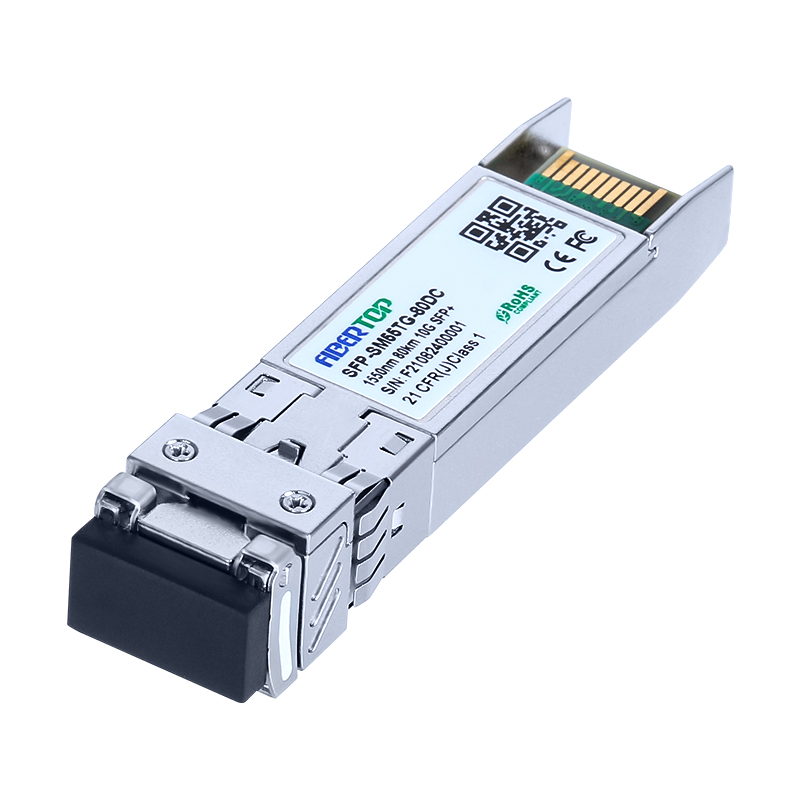 Cisco® SFP-10G-ZR Совместимый приемопередатчик 10GBase-ZR SFP+ SMF 1550nm 80km LC DOM