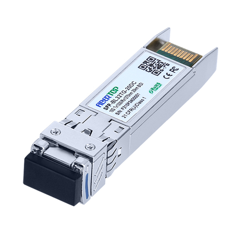 Совместимый с Huawei® 02310QDJ модуль приемопередатчика 10G BIDI SFP+ SMF 1330 нм Tx/1270 нм Rx 20 км с одним LC DOM